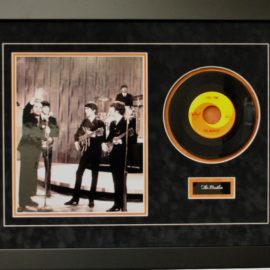The Beatles on Ed Sullivan Show - with Original 45 vinyl record